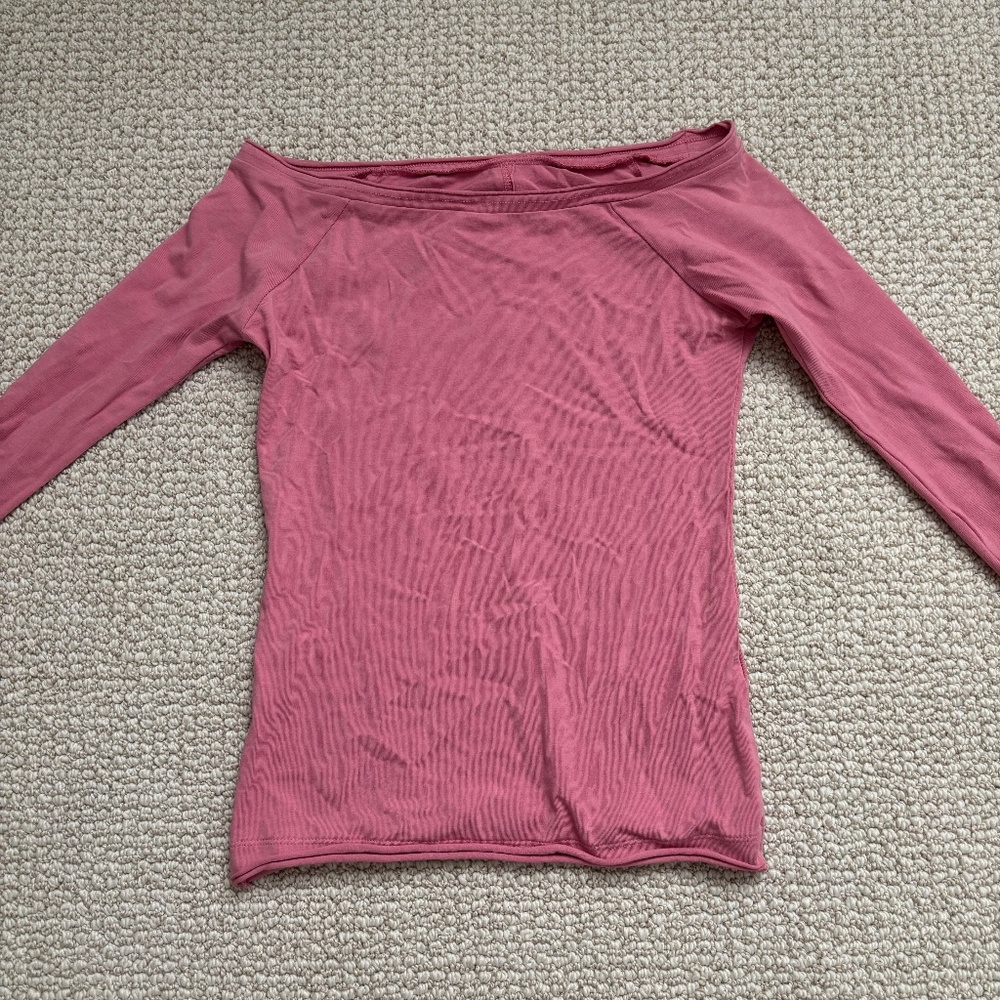 Anthropology pink long sleeve xxs